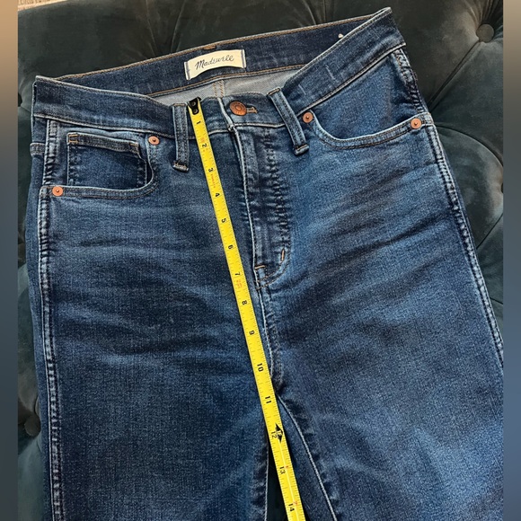MADEWELL 10” HIGH RISE SKINNY JEANS SIZE 27T MA621 WENDOVER WASH - Picture 5 of 10